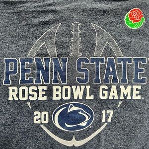 2017 Penn State Nittany Lions Rose Bowl Gray Graphic Shirt Women Size Small
